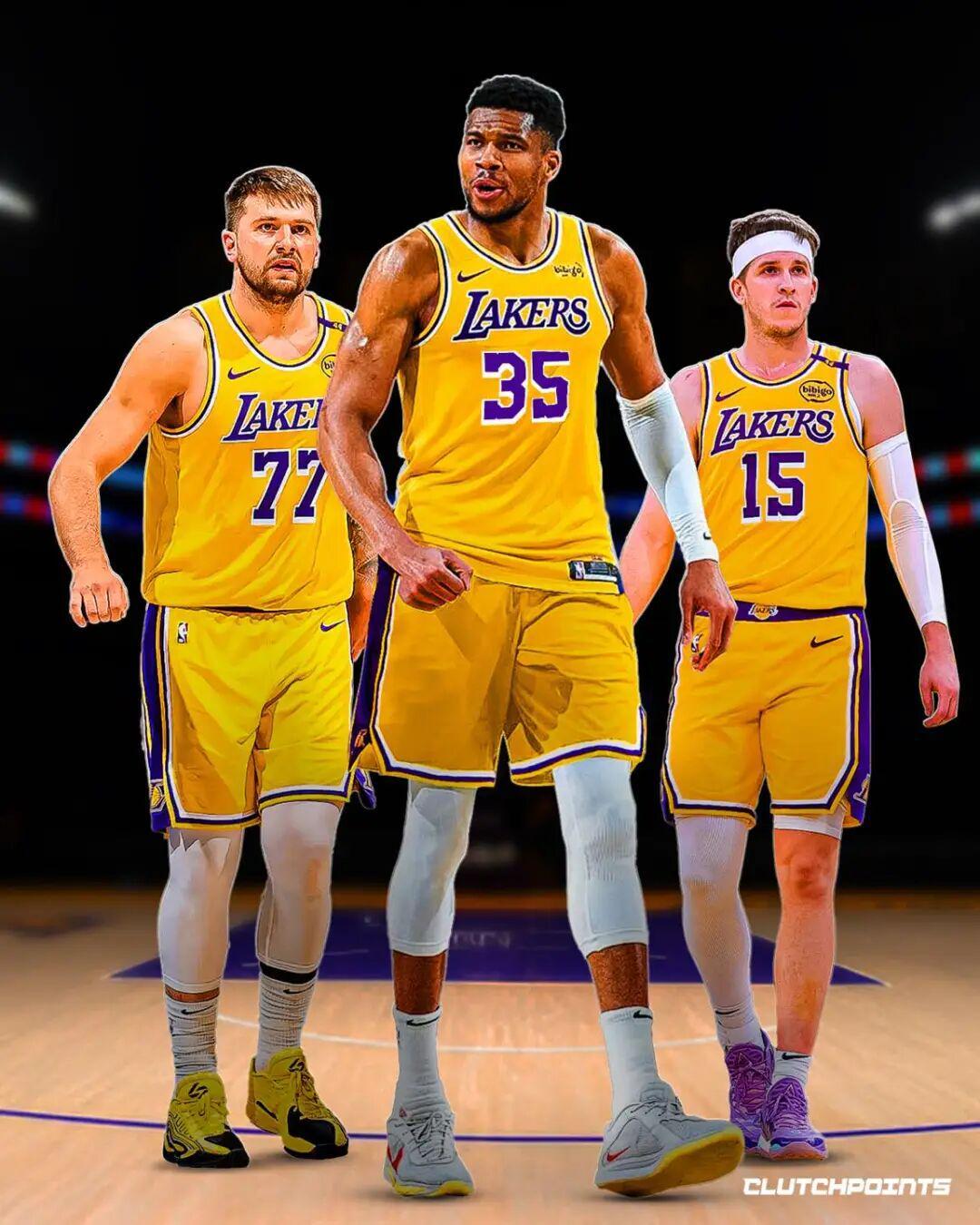 整活!2.4亿续约+追逐字母哥,湖人新三巨头?没了,再见,詹姆斯